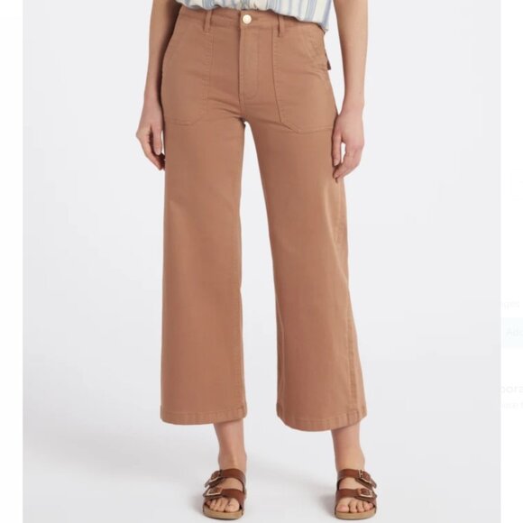 Kut from the Kloth Meg Wide Leg Pant Mocha Brown Size 4 - Picture 1 of 3